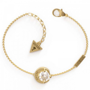 Guess - Bracelet acier rhodié doré, Moon Phases - Réf JUBB01197JWYGS
