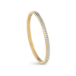 Guess - Bracelet jonc acier doré et oxyde de zirconium - Réf JUBB02248JWYGS