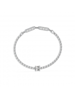 Guess - Bracelet acier rhodié maille tennis - Réf JUBB04219JWRH
