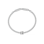 Guess - Bracelet acier rhodié maille tennis - Réf JUBB04219JWRH
