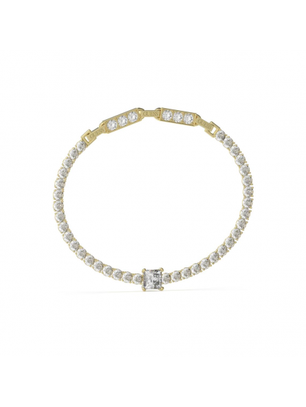 Guess - Bracelet acier doré maille tennis - Réf JUBB04219JWYG