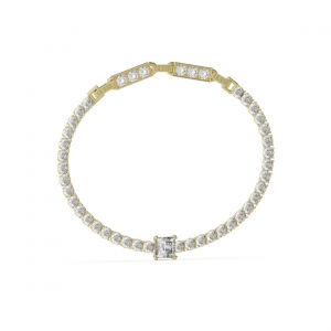 Guess - Bracelet acier doré maille tennis - Réf JUBB04219JWYG
