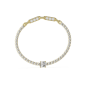 Guess - Bracelet acier doré maille tennis - Réf JUBB04219JWYG