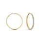 Guess - Boucles d'oreilles créoles acier doré et oxyde de zirconium - Réf JUBE02247JWYG