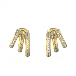 Guess - Boucles d'oreilles acier doré et oxyde de zirconium - Réf JUBE03302JWYG