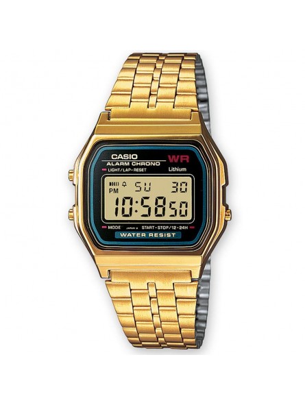 Montre Mixte CASIO Vintage Noire et Dorée - A159WGEA-1EF