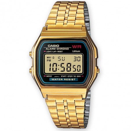 Montre Mixte CASIO Vintage Noire et Dorée - A159WGEA-1EF