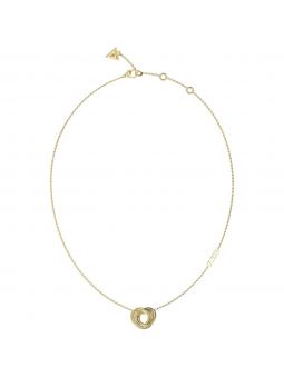 Guess - Collier acier doré mini lien - Réf JUBN04062JWYG