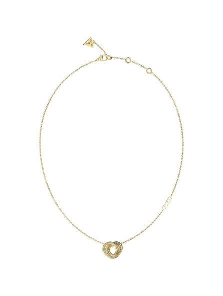 Guess - Collier acier doré mini lien - Réf JUBN04062JWYG
