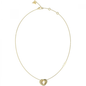 Guess - Collier acier doré mini lien - Réf JUBN04062JWYG