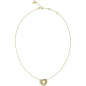 Guess - Collier acier doré mini lien - Réf JUBN04062JWYG