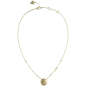 Guess - Collier acier doré, motif 4G, oxyde de zirconium - Réf JUBN04263JWYG