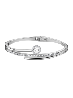 Lotus Style - Bracelet Jonc Bliss - Acier et Oxyde de Zirconium - Réf LS1843-2/5