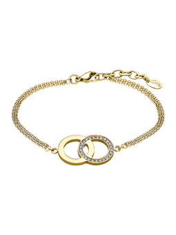 Lotus Style - Bracelet acier doré, cercles - Réf LS1913-2/3