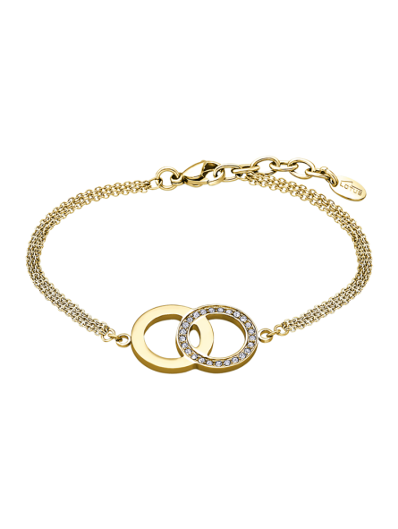 Lotus Style - Bracelet acier doré, cercles - Réf LS1913-2/3
