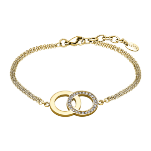 Lotus Style - Bracelet acier doré, cercles - Réf LS1913-2/3