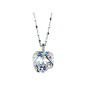 Marazzini - Collier métal rhodié Coeur, cristal aurore boréale - Réf RHCOEABCDI