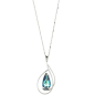 Marazzini - Collier métal collierdié Elegant, cristal aurore boréale - Réf RHELEBBCDX
