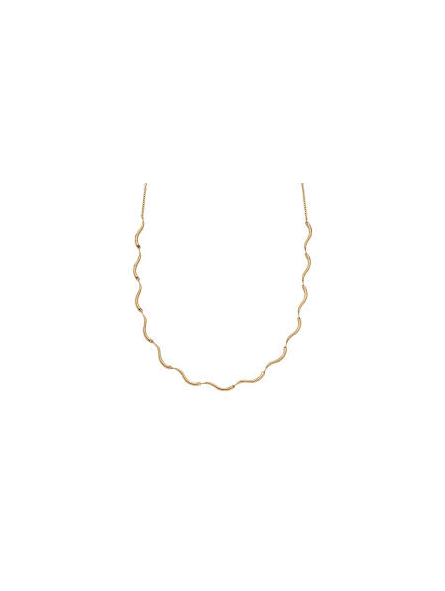 Skagen - Collier vague acier doré - Réf SKJ1746710