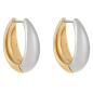Skagen - Boucles d'oreilles créoles acier bicolore - Réf SKJ1819998