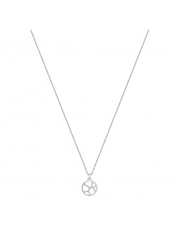 Les Georgettes - Pendentif Girafe metal gris 16mm - Ref 70318721608000