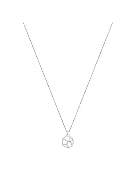 Les Georgettes - Pendentif Girafe metal gris 16mm - Ref 70318721608000
