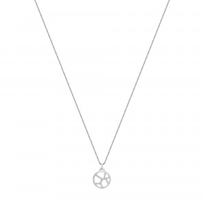 Les Georgettes - Pendentif Girafe metal gris 16mm - Ref 70318721608000