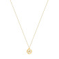 Les Georgettes - Pendentif Petale metal jaune 25mm - Ref 70318791908000