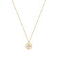Les Georgettes - Pendentif Petale metal jaune 25mm - Ref 70318791908000