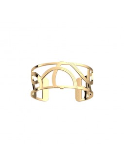 Les Georgettes - Bracelet Enlacement metal jaune 25mm - Ref 70391260100000