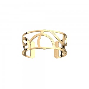 Les Georgettes - Bracelet Enlacement metal jaune 25mm - Ref 70391260100000