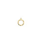 Les Georgettes - Pendentif pure martelee metal jaune 25mm - Ref 70394661900000