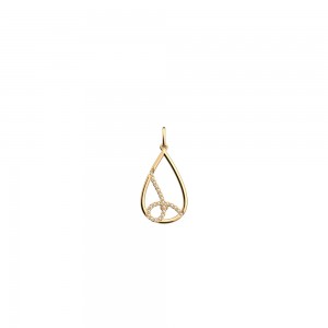 Les Georgettes - Boucles d'oreilles Georgette Doré Brillant Nacre synthétique Jaune - Ref 70412241908000
