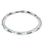 Coeur de Lion - Collier geocube acier cristaux vert - Ref 4510/10-0522