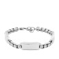 Fossil Bijoux - Bracelet Engravables Homme - Acier Argenté - Ref JF04400040