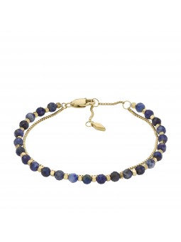 Fossil Bijoux - Bracelet all stacked up lapis lazuli - Ref JF04540710