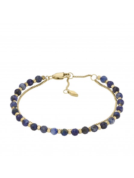 Fossil Bijoux - Bracelet all stacked up lapis lazuli - Ref JF04540710