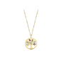 Lotus Bijoux - Collier Style acier doré oxyde de zirconium arbre de vie multicolore - Ref LS2192-1/2