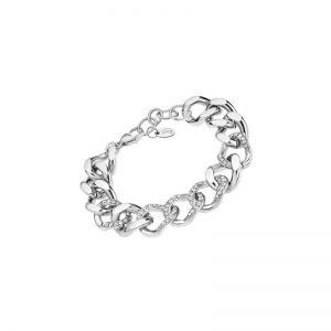 Lotus Bijoux - Bracelet Style acier argenté céramique bicolore - Ref LS2252-2/1