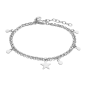 Lotus Bijoux - Bracelet Style Pulsera acier argenté étoile - Ref LS2315-2/1