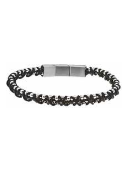 Officina - Bracelet en acier  noir  - Ref OI155