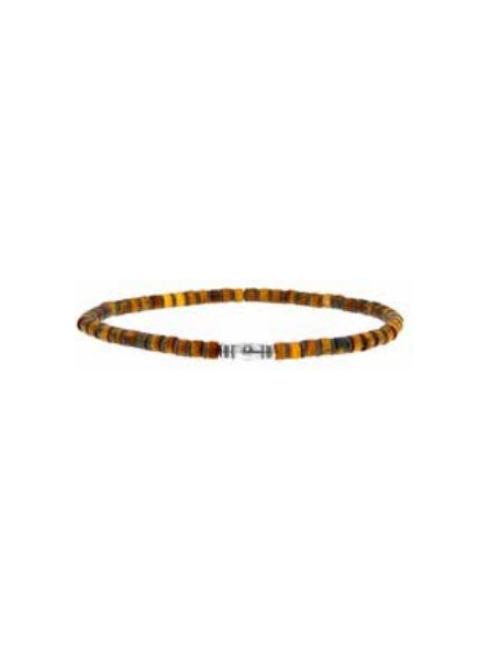 Officina - Bracelet en acier marron 20cm  - Ref OI196