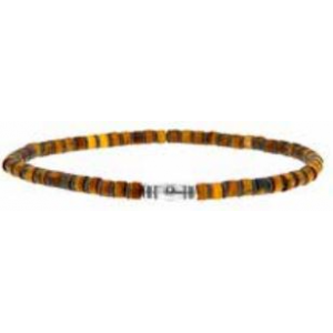 Officina - Bracelet en acier marron 20cm  - Ref OI196