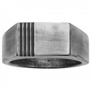 Phebus - Bague acier gris  - Ref 15-0308-60