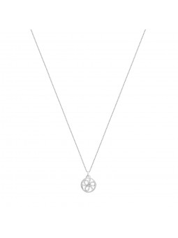 Les Georgettes - Collier Les Précieuses pétales metal gris - Ref 70318751608000