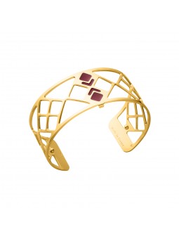 Les Georgettes - Bracelet Manchette Pont des Arts acier rose - Ref 70326000195000