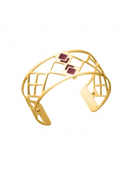 Les Georgettes - Bracelet Manchette Pont des Arts acier rose - Ref 70326000195000