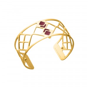 Les Georgettes - Bracelet Manchette Pont des Arts acier rose - Ref 70326000195000