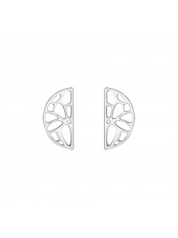 Les Georgettes - Boucles d'Oreilles Laiton Argenté - Ref 70331091600000