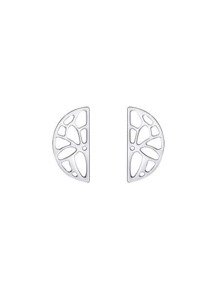 Les Georgettes - Boucles d'Oreilles Laiton Argenté - Ref 70331091600000